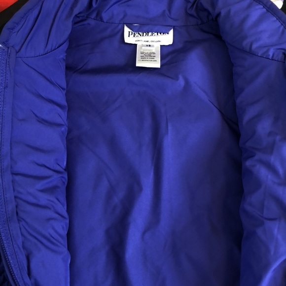 Pendleton Women’s Blue Quilted Vest Hidden Pocket Size XS - Picture 8 of 11